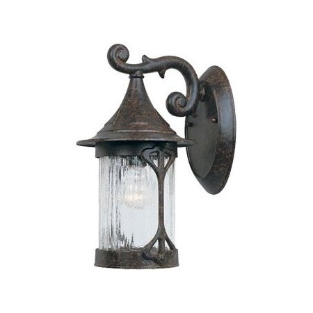 Designers Fountain Chestnut One Lght 7 Cast Aluminum Wall Lantern Canyon Lake Collection 20911-CHN